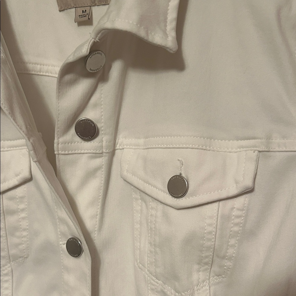 Liverpool Women's White Jean Jacket - Picture 3 of 7